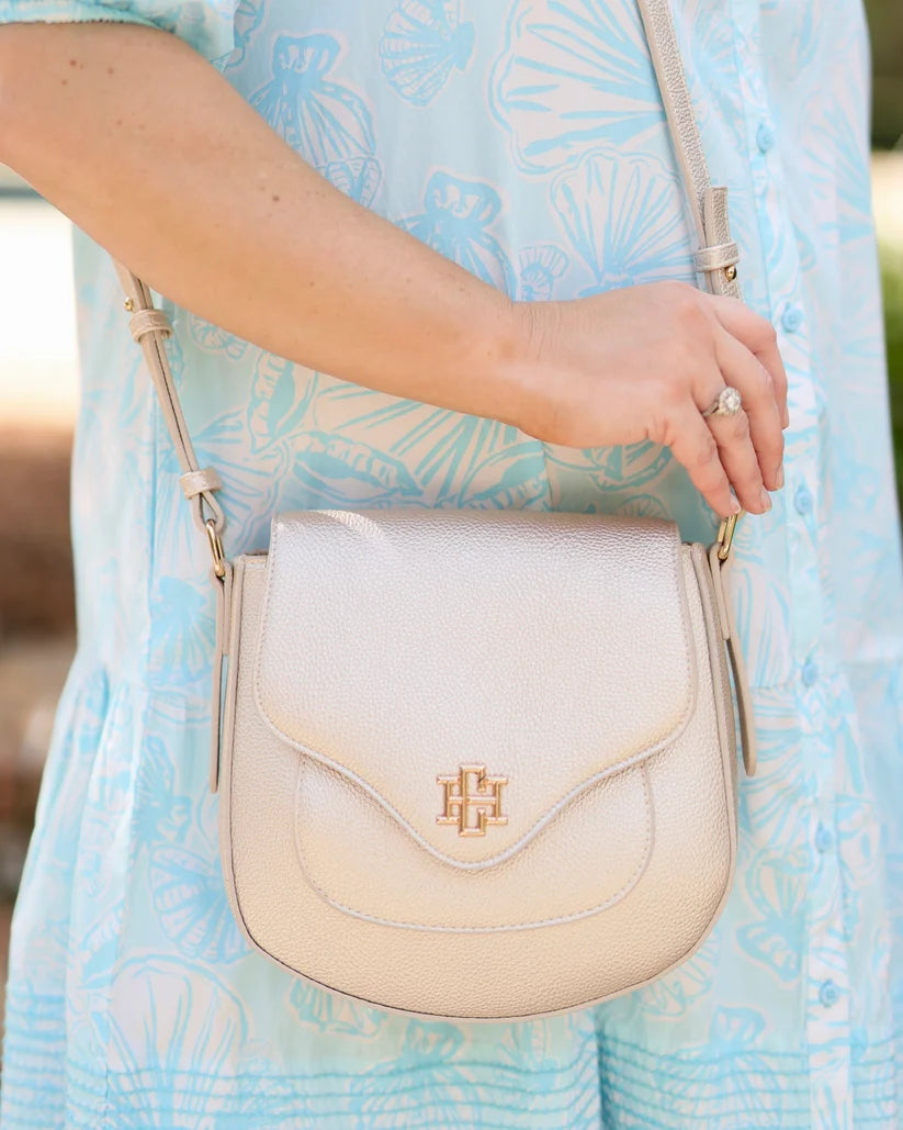 CAROLINE HILL SASHA HANDBAG- PEARL