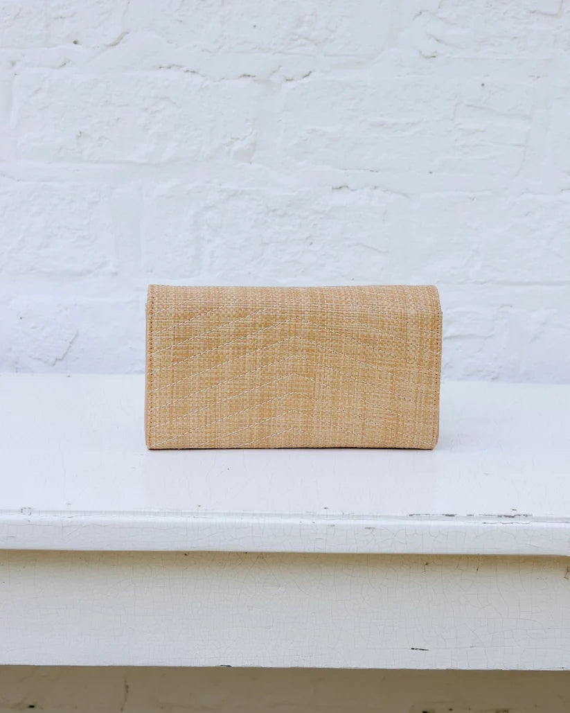CAROLINE HILL CARLINGTON CLUTCH/CROSSBODY- NATURAL VQ