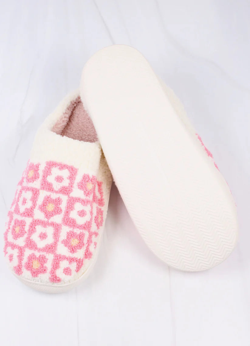 FLOWER POWER SLIPPERS-PINK