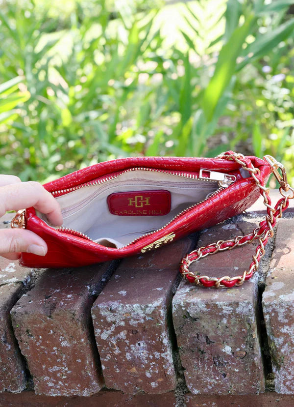 LIVI CROSSBODY BAG-RED PATENT