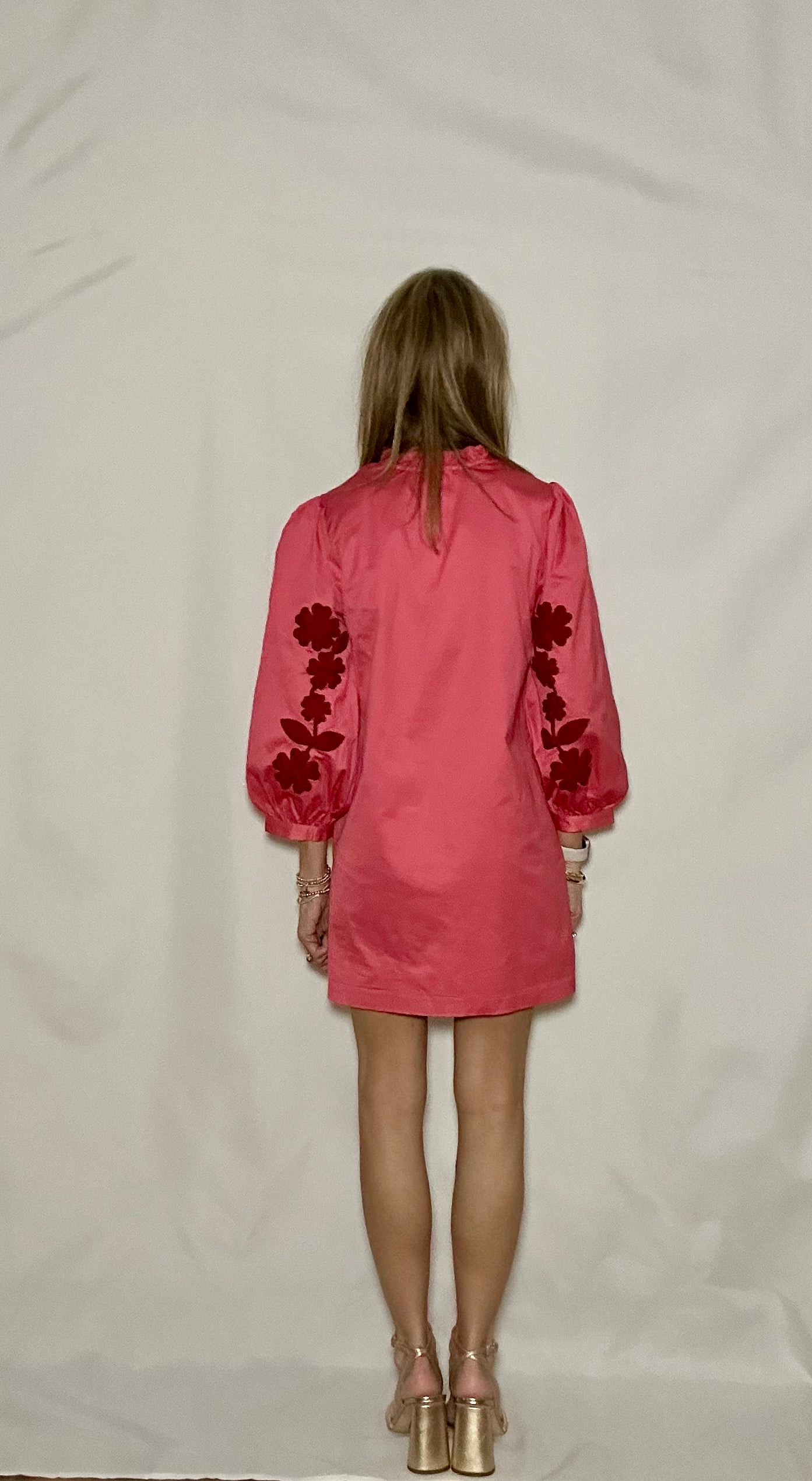 PETAL PUSHER POPLIN DRESS