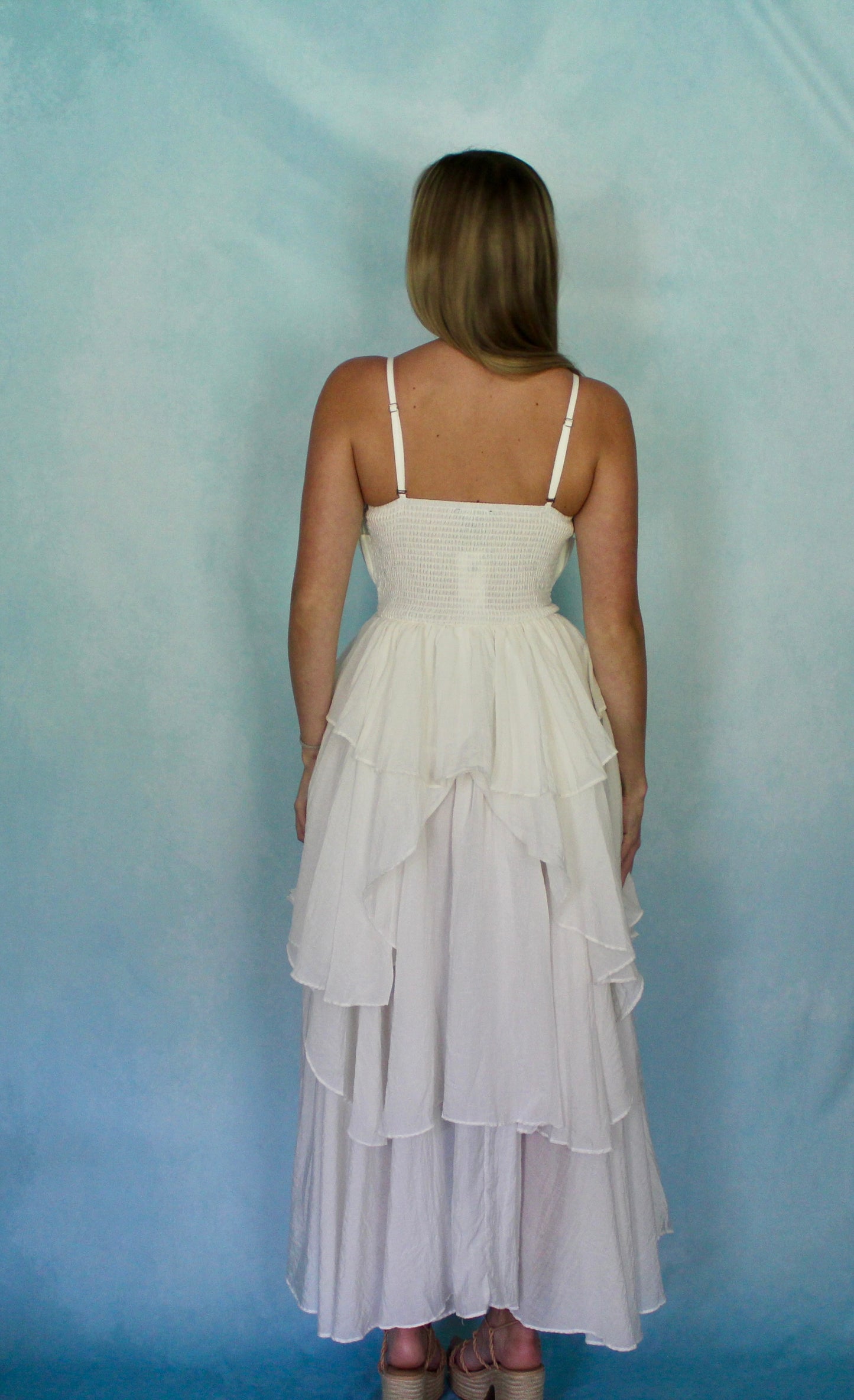 WHITE CARRIE DRESS