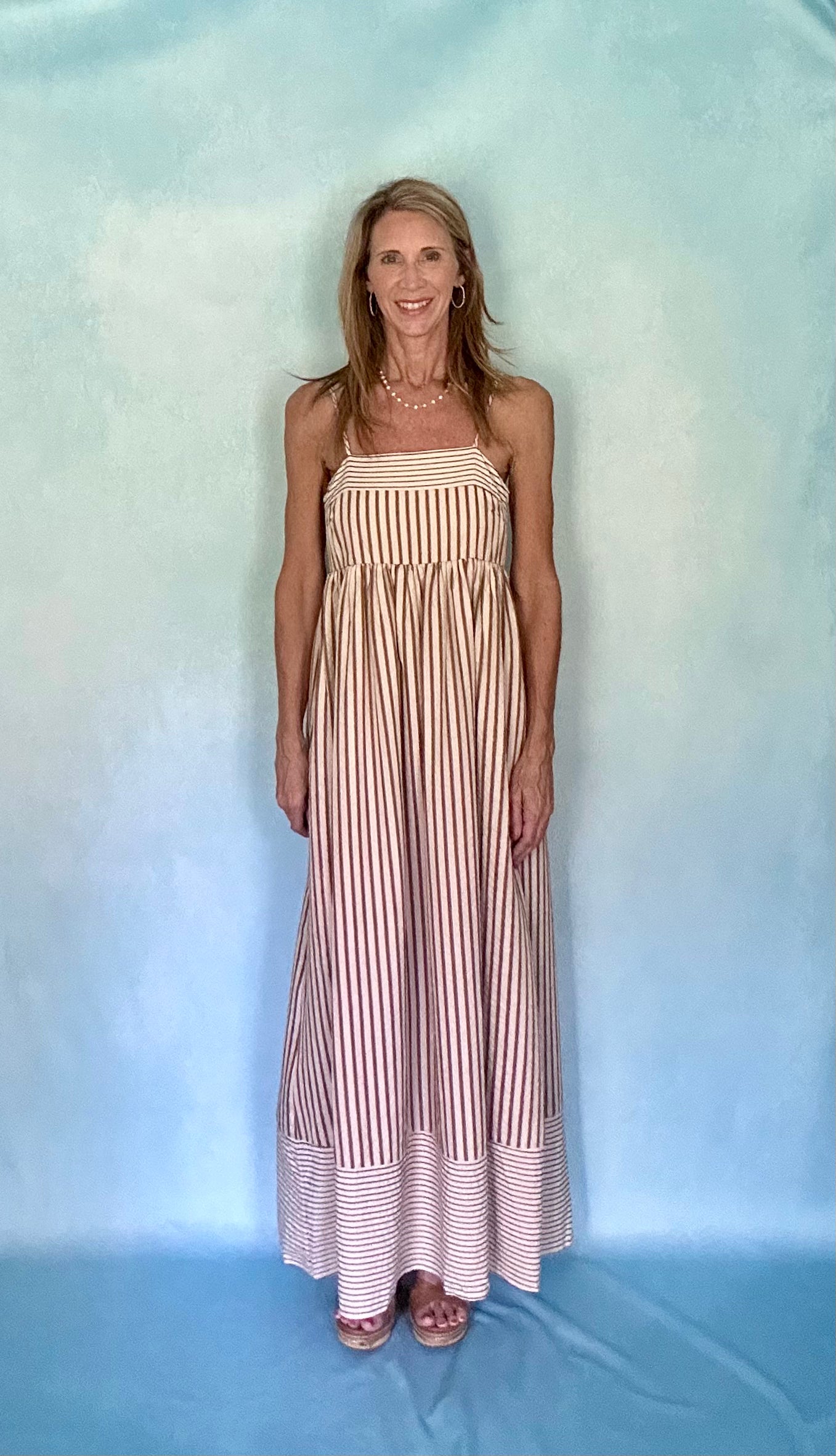 SEASIDE PROMENADE MAXI DRESS