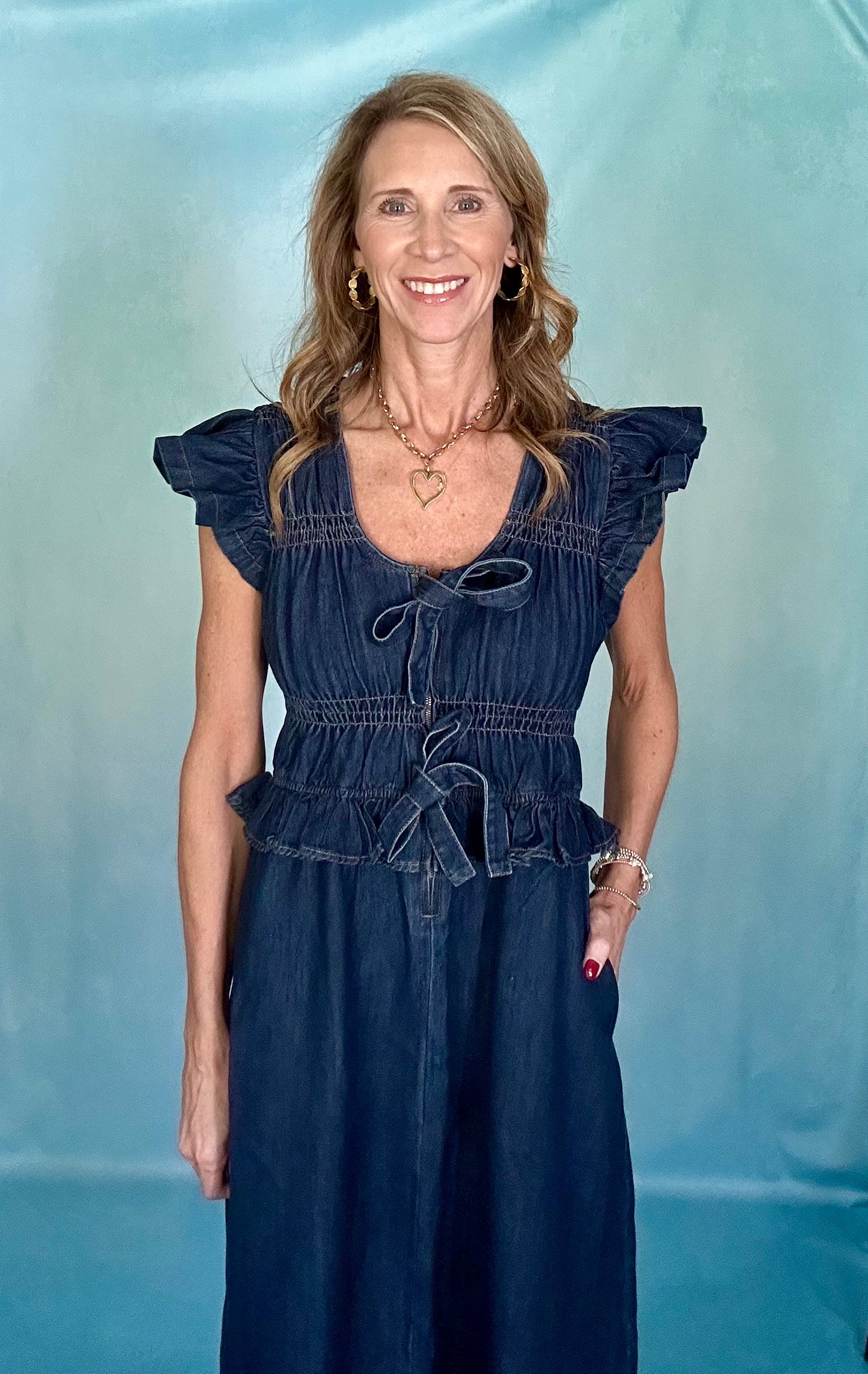 BOHO CHIC DENIM DRESS