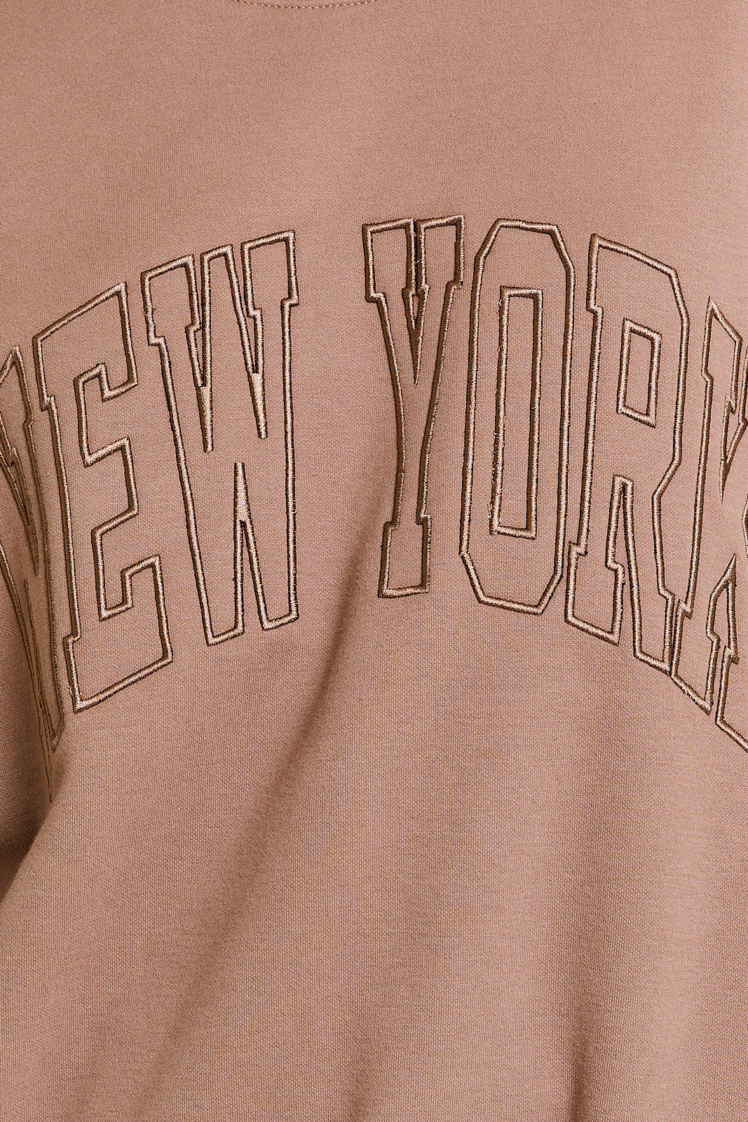 "NEW YORK" CREW NECK OVERSIZED SWEATSHIRT