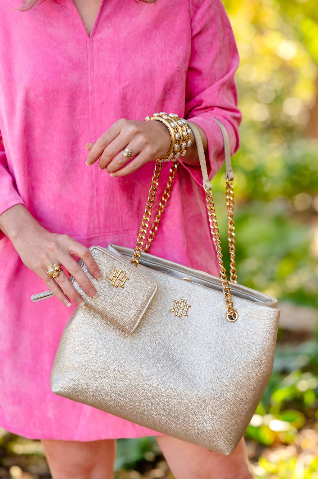 NADINE ZIPPERED WALLET-PEARL