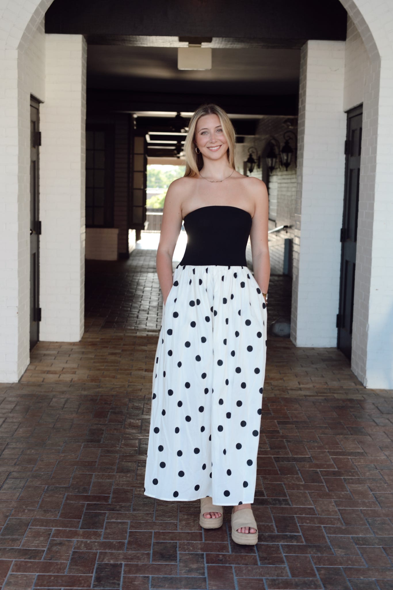 WHITNEY STRAPLESS DRESS