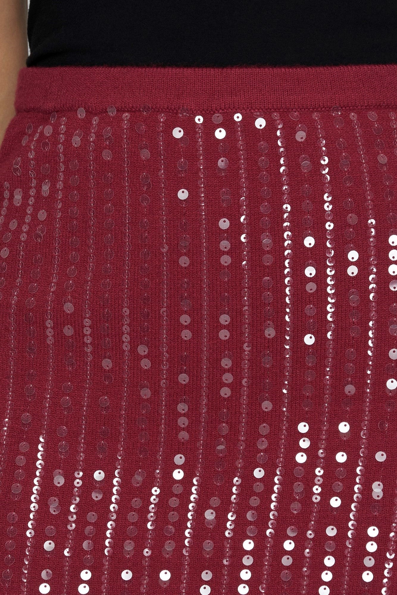 SEQUIN SWEATER MINI SKIRT