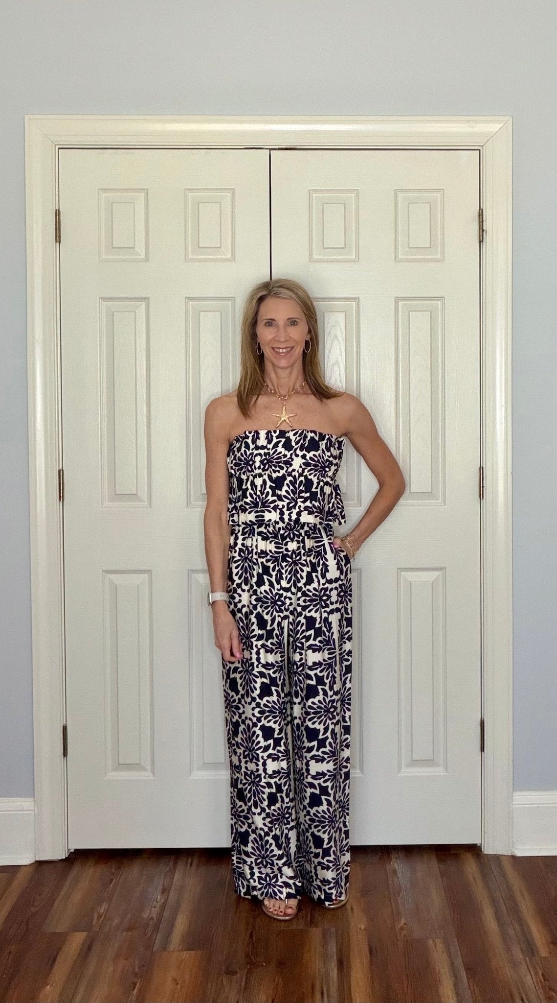 ABIGAIL STRAPLESS WIDE - LEG JUMPSUIT - Gopher Lane Boutique & Gifts