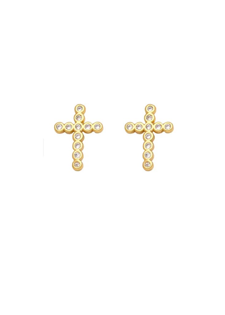 BINA CROSS EARRINGS - Gopher Lane Boutique & Gifts