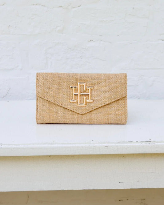 CAROLINE HILL CARLINGTON CLUTCH/CROSSBODY- NATURAL VQ - Gopher Lane Boutique & Gifts