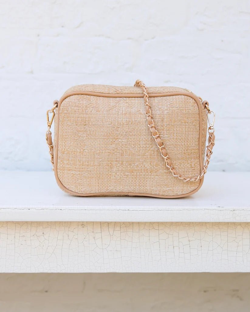 CAROLINE HILL FIONA CROSSBODY- NATURAL LATTICE - Gopher Lane Boutique & Gifts