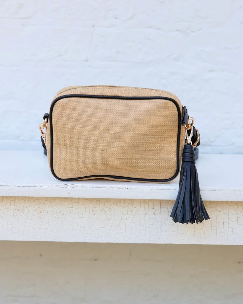 CAROLINE HILL MARGOE CROSSBODY- NATURAL BLACK - Gopher Lane Boutique & Gifts
