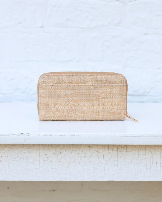 CAROLINE HILL PENELOPE WALLET- NATURAL LATTICE - Gopher Lane Boutique & Gifts