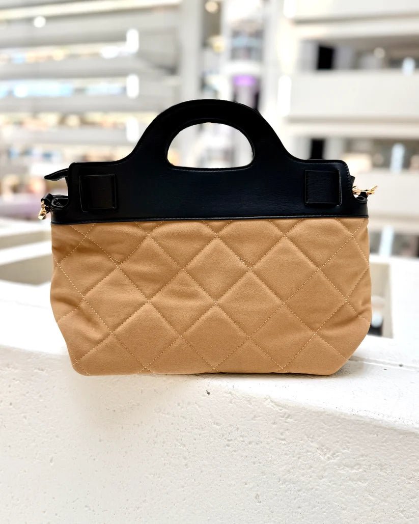 CAROLINE HILL SAVANNAH HANDBAG- LATTE BLACK - Gopher Lane Boutique & Gifts