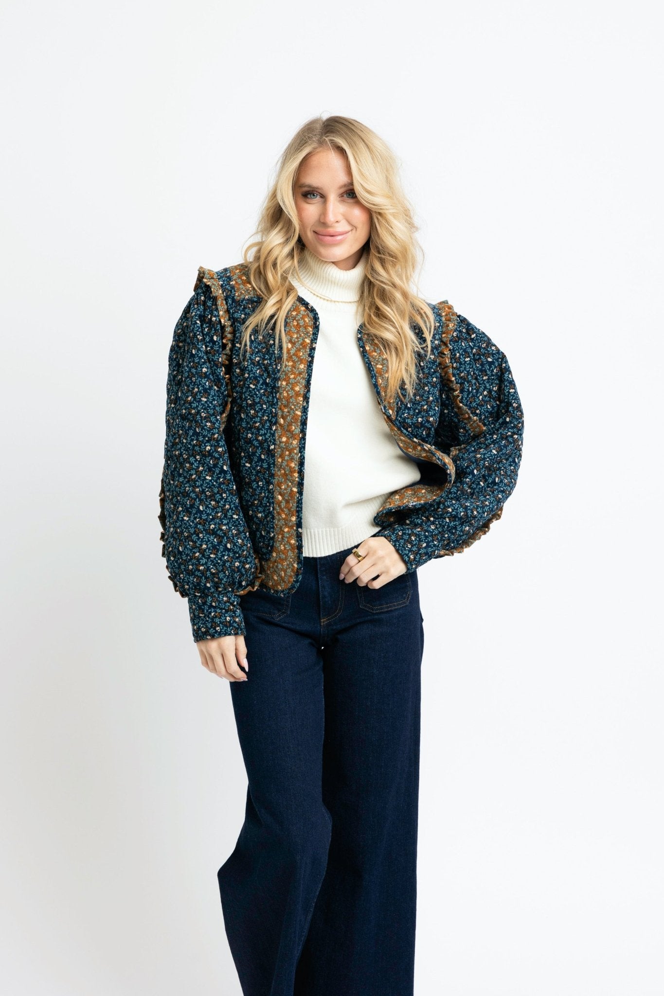 FORESTRY TAPESTRY QUILTED JACKET BY KARLIE - Gopher Lane Boutique & Gifts