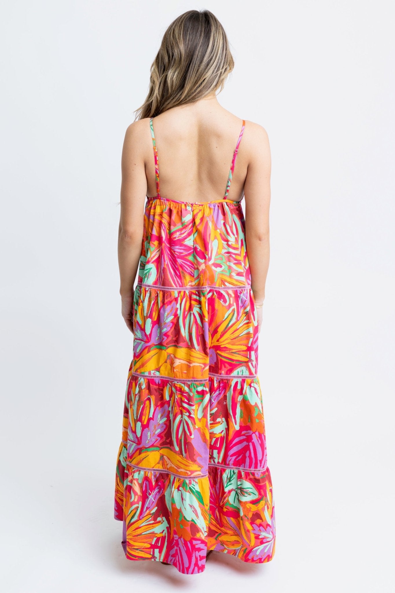 ISALND SUNSET TROPICAL MAXI DRESS BY KARLIE - Gopher Lane Boutique & Gifts