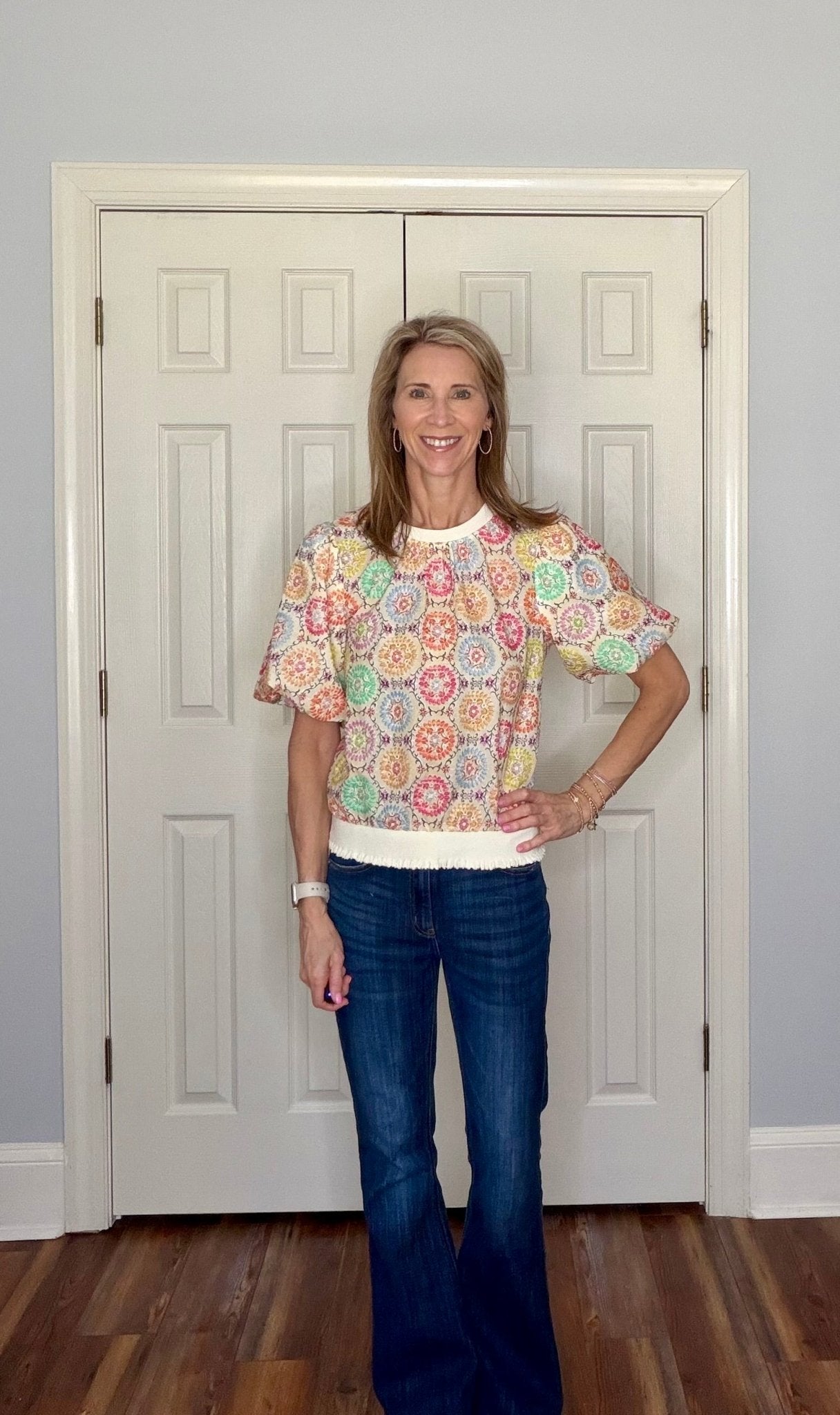 MASON MULTICOLOR MEDALLION TOP - Gopher Lane Boutique & Gifts