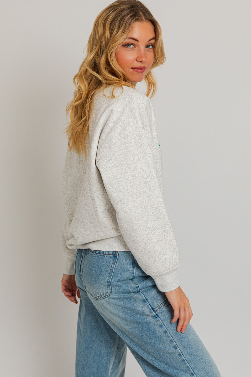 "SKI RESORT" FLEECE SWEATSHIRT