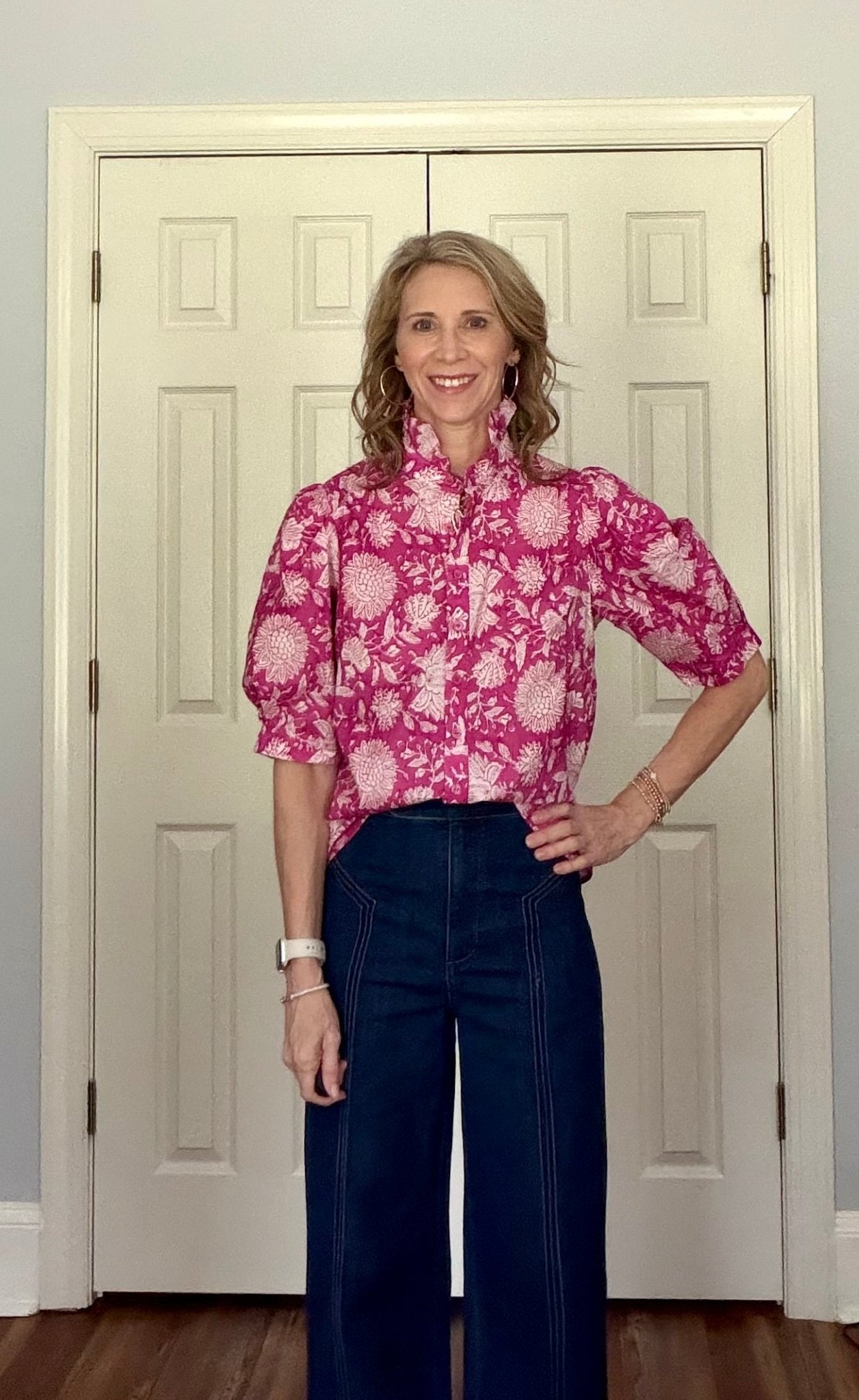 SAMANTHA RUFFLE NECK TOP - Gopher Lane Boutique & Gifts