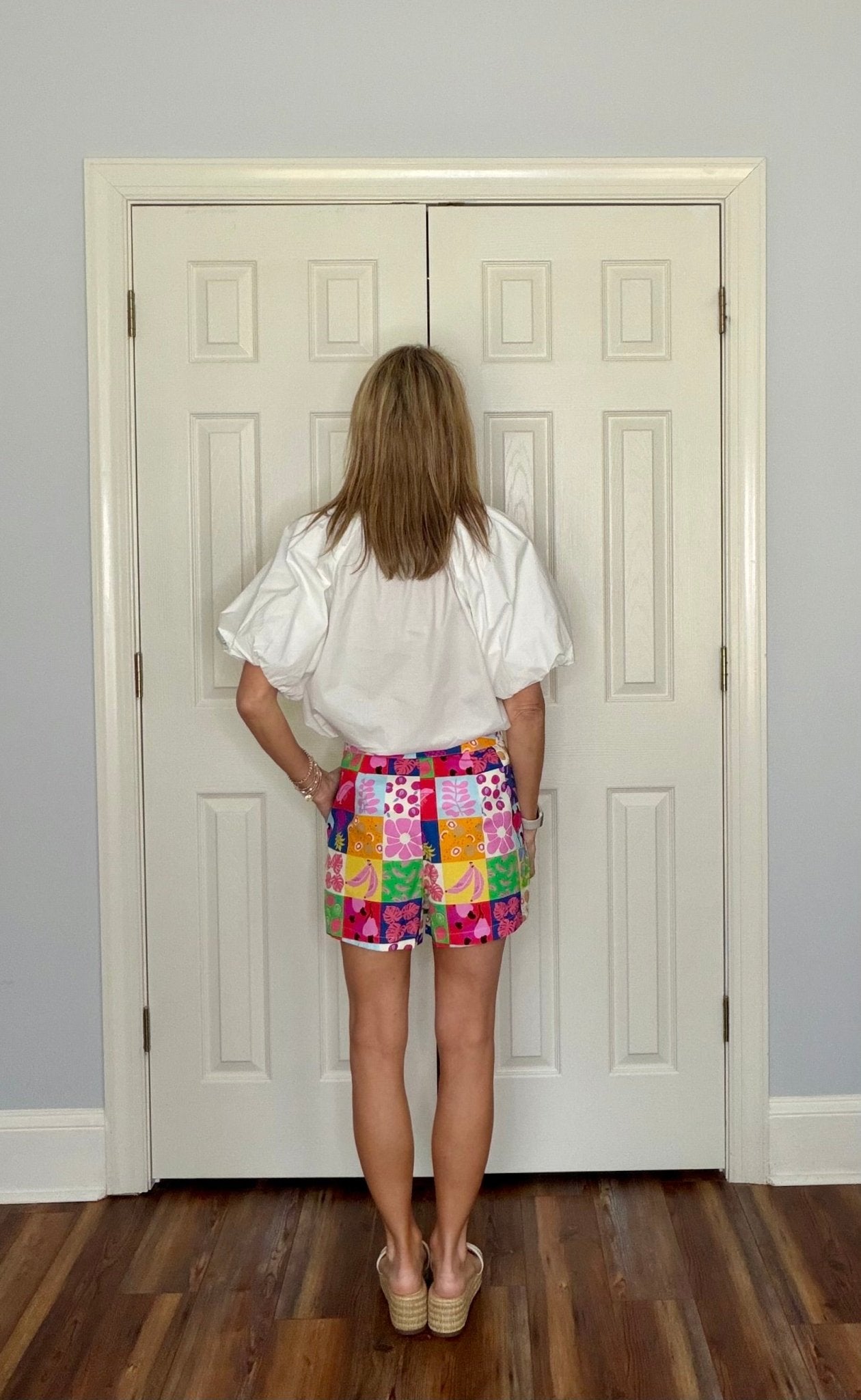 SHEILA TROPICAL PATCHWORK SKORT BY KARLIE - Gopher Lane Boutique & Gifts
