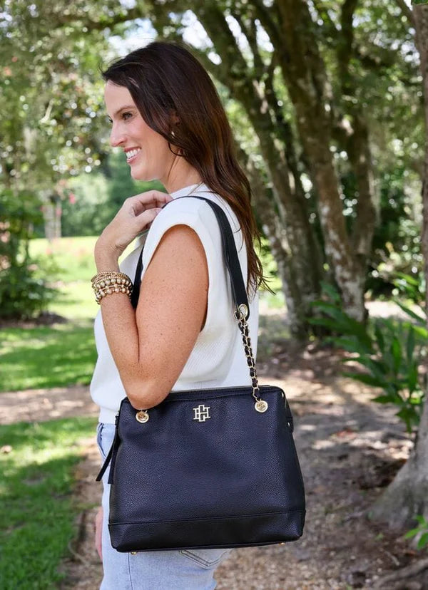 TEEGAN TOTE-BLACK