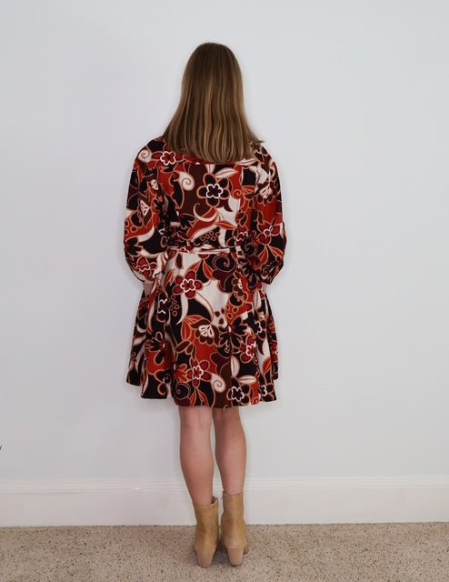 THE MAUREEN RETRO FLORAL DRESS - Gopher Lane Boutique & Gifts
