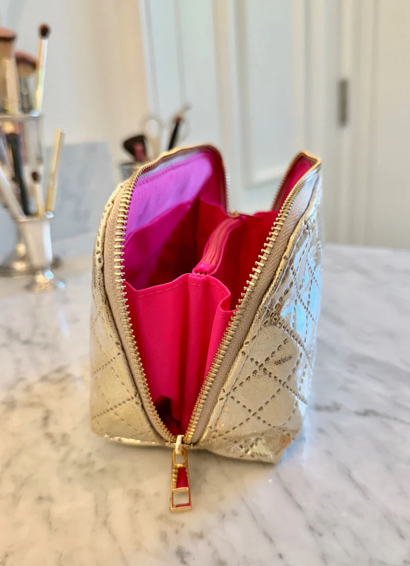 IBIZA SMALL POUCH-CHAMPAGNE POP
