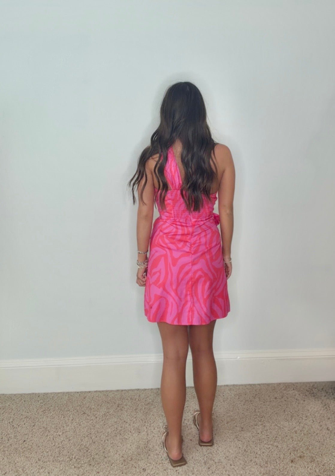 ZOLA ONE SHOULDER TIE WAIST MINI DRESS BY KARLIE - Gopher Lane Boutique & Gifts