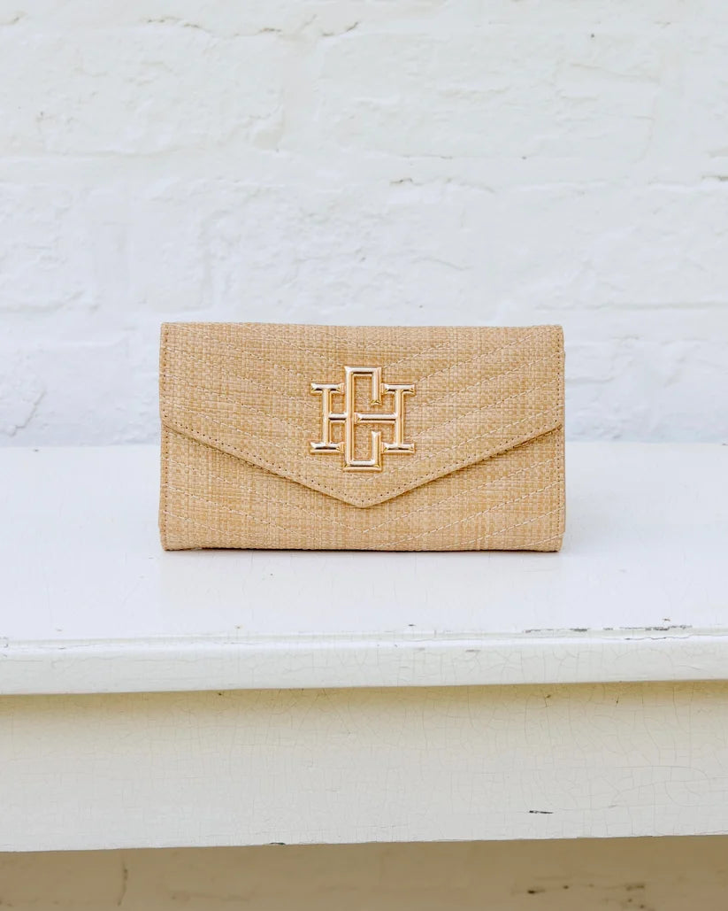 CAROLINE HILL CARLINGTON CLUTCH/CROSSBODY- NATURAL VQ