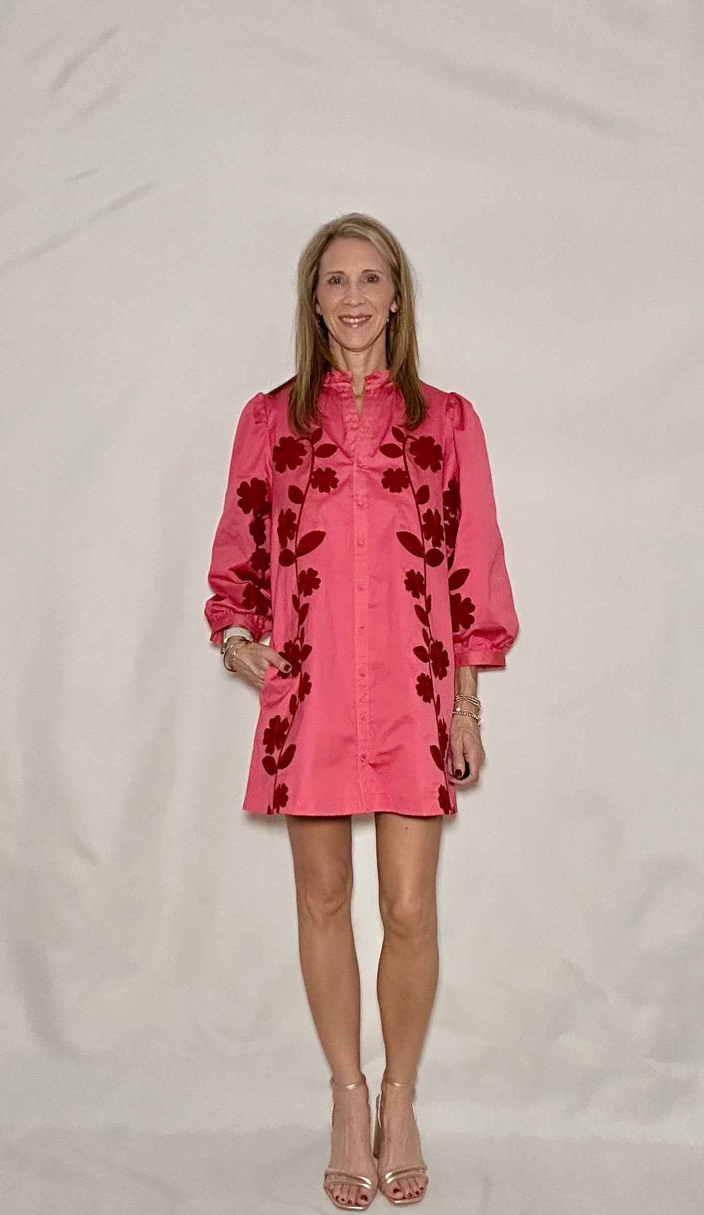 PETAL PUSHER POPLIN DRESS