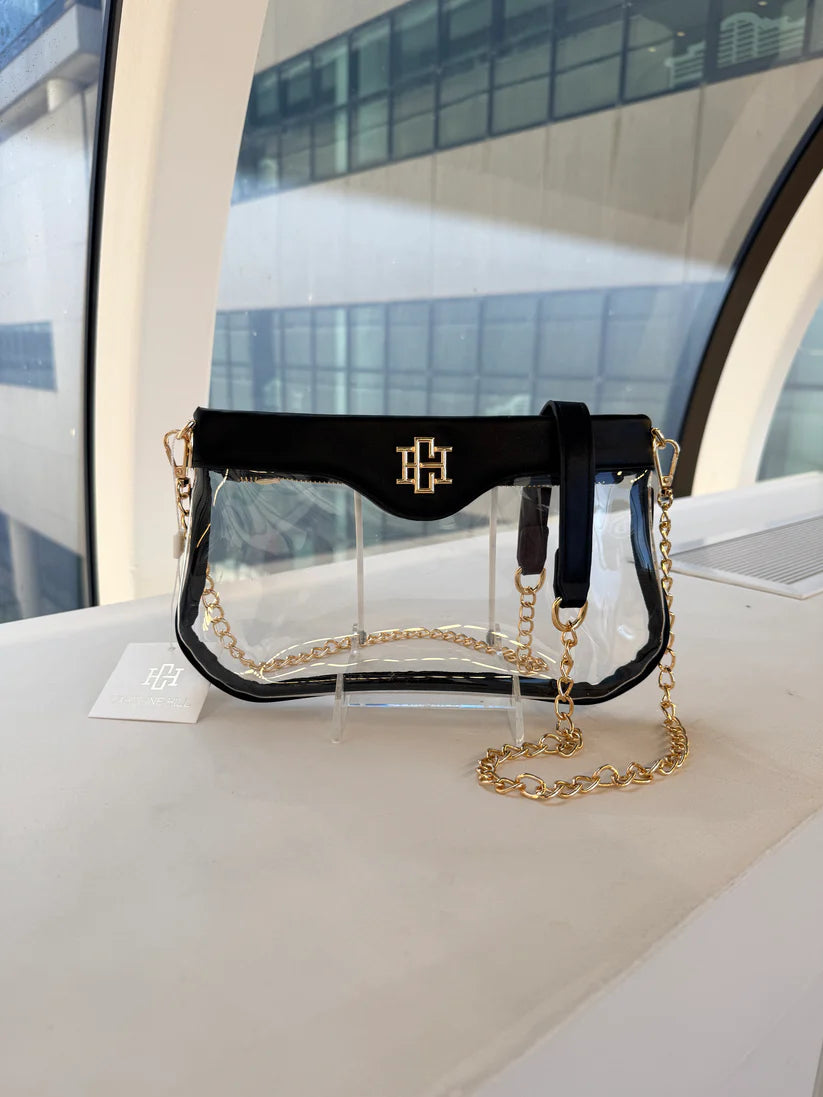 CAROLINE HILL MADI CLEAR CROSSBODY- BLACK