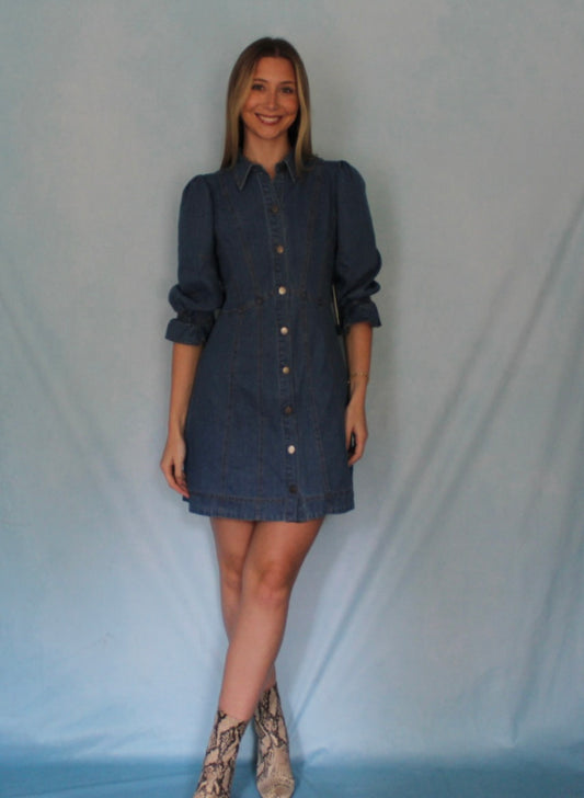 GEORGIA DENIM DRESS