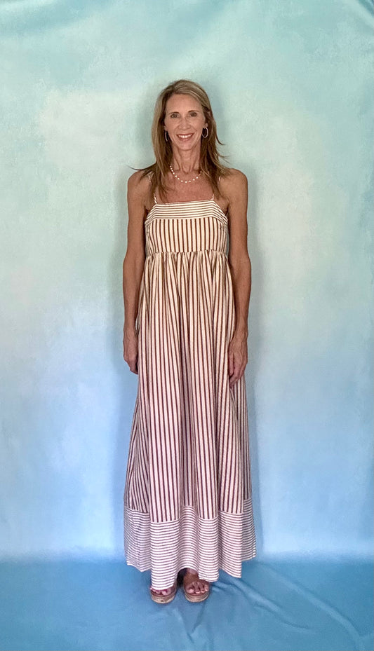 SEASIDE PROMENADE MAXI DRESS