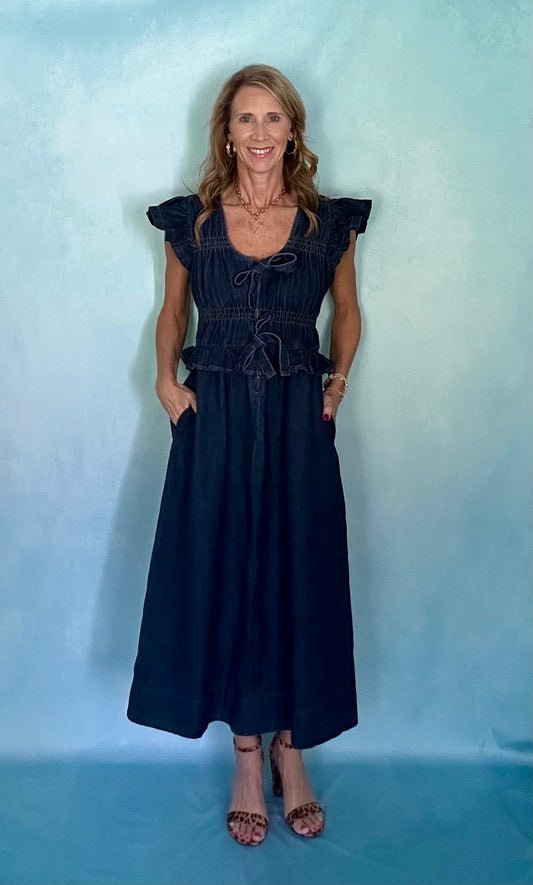 BOHO CHIC DENIM DRESS