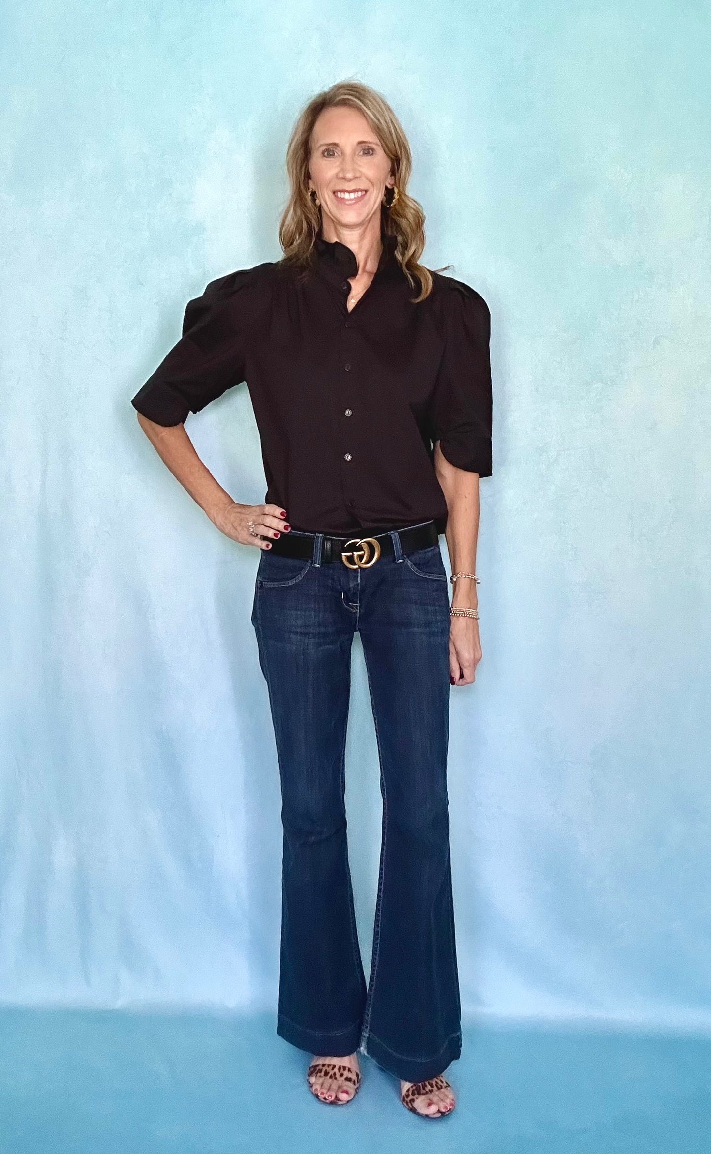THE ADRIENNE BUTTON UP TOP