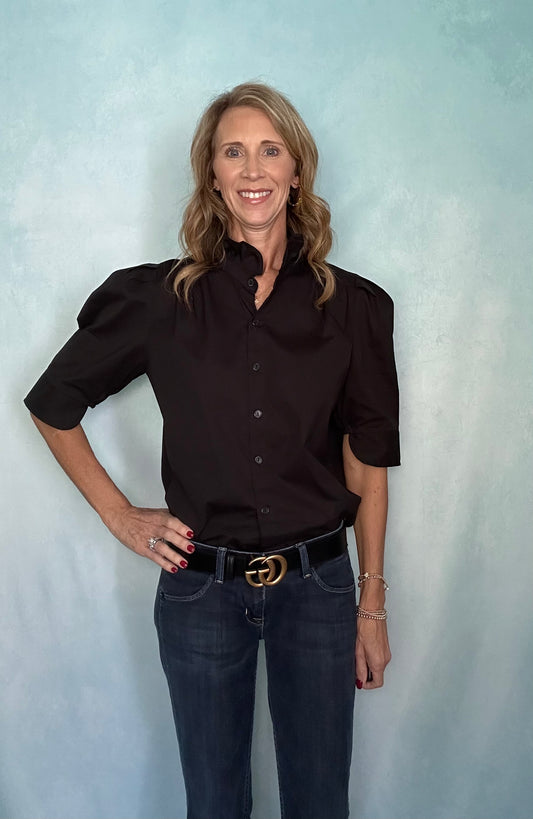 THE ADRIENNE BUTTON UP TOP