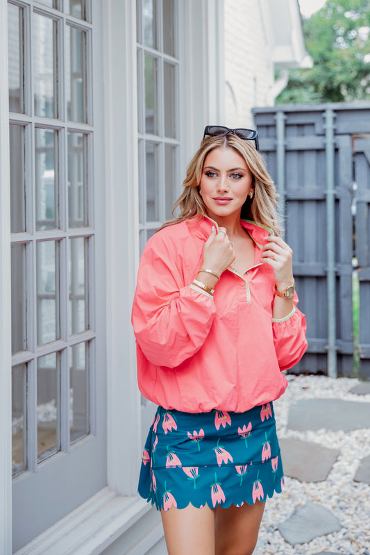 CORAL COAST PULLOVER WINDBREAKER BY KARLIE