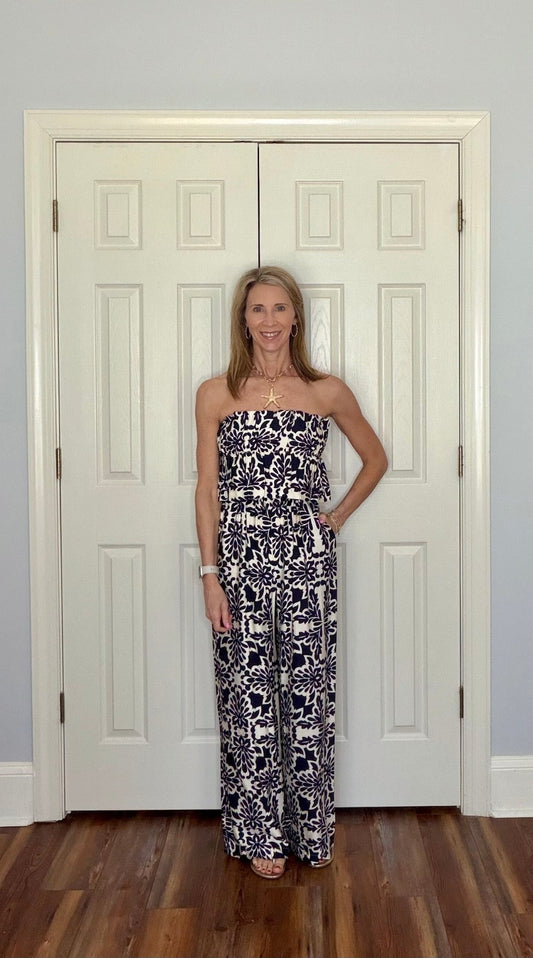 ABIGAIL STRAPLESS WIDE - LEG JUMPSUIT - Gopher Lane Boutique & Gifts