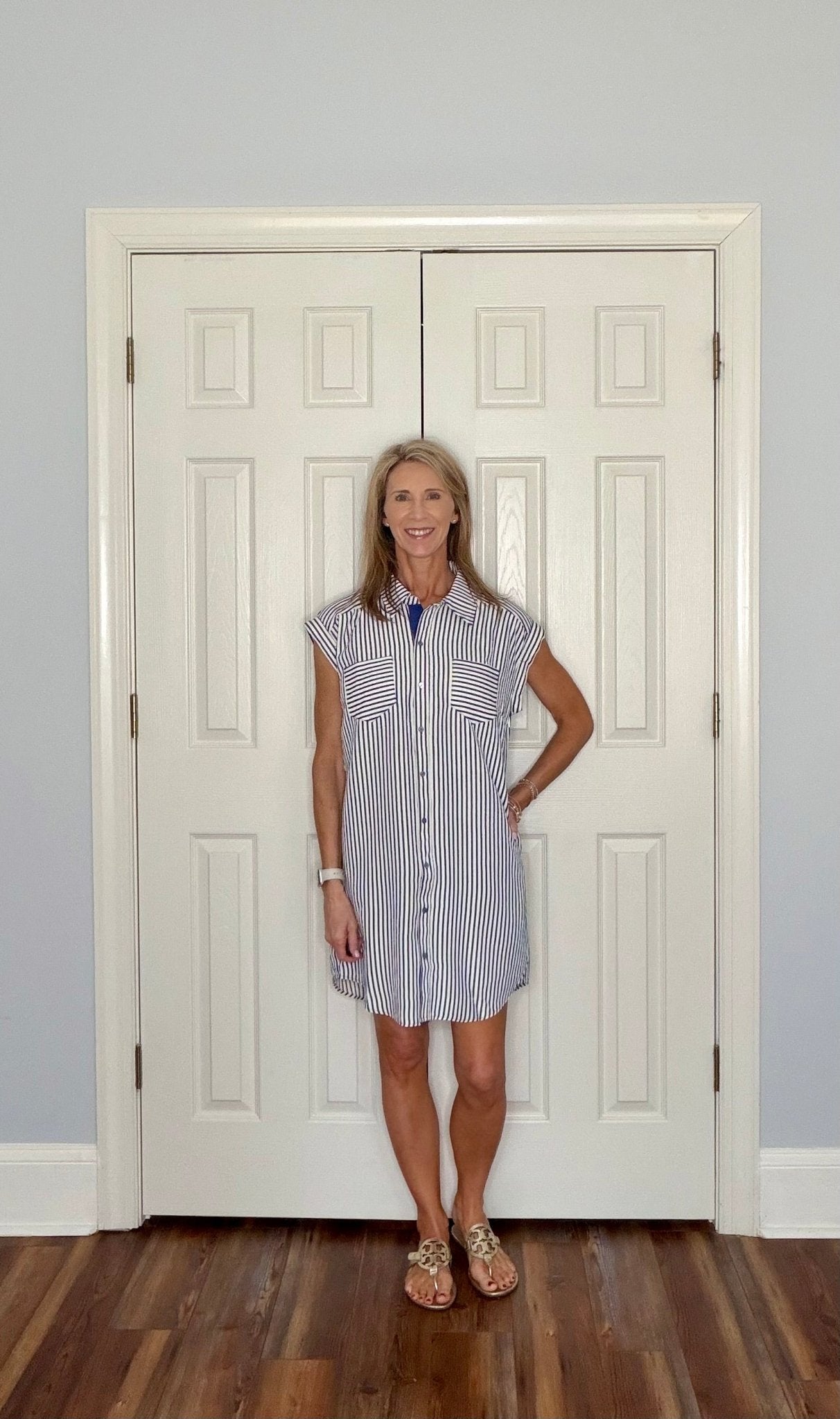 ADDISON STRIPED SHIRT DRESS - Gopher Lane Boutique & Gifts