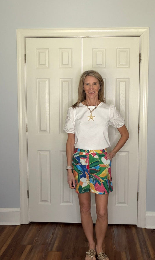 AMALFI BOTANICAL PRINT SHORTS - Gopher Lane Boutique & Gifts