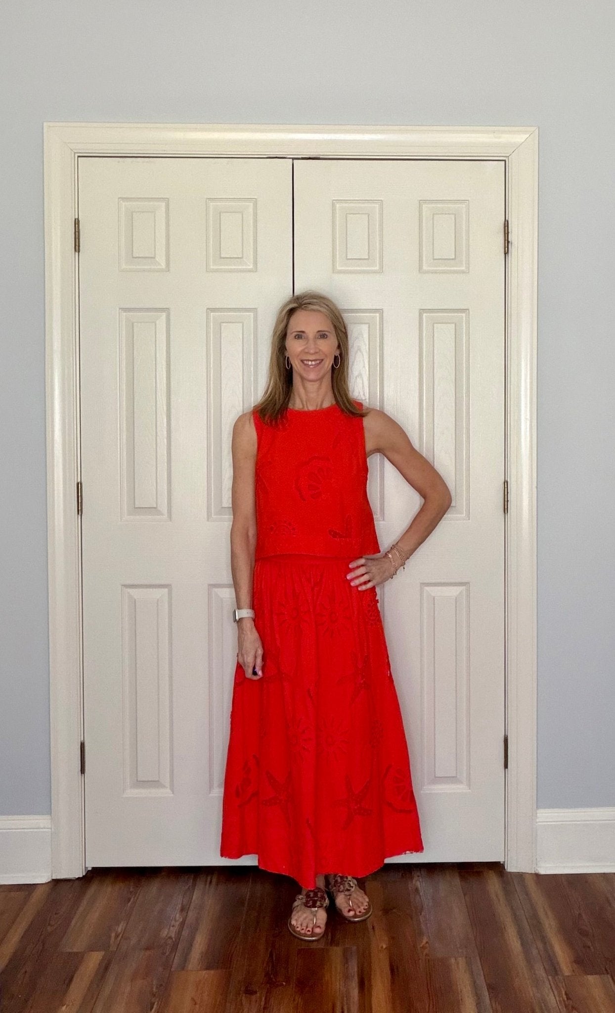 ARIA SUNBURST EMBROIDERED MAXI SKIRT - Gopher Lane Boutique & Gifts