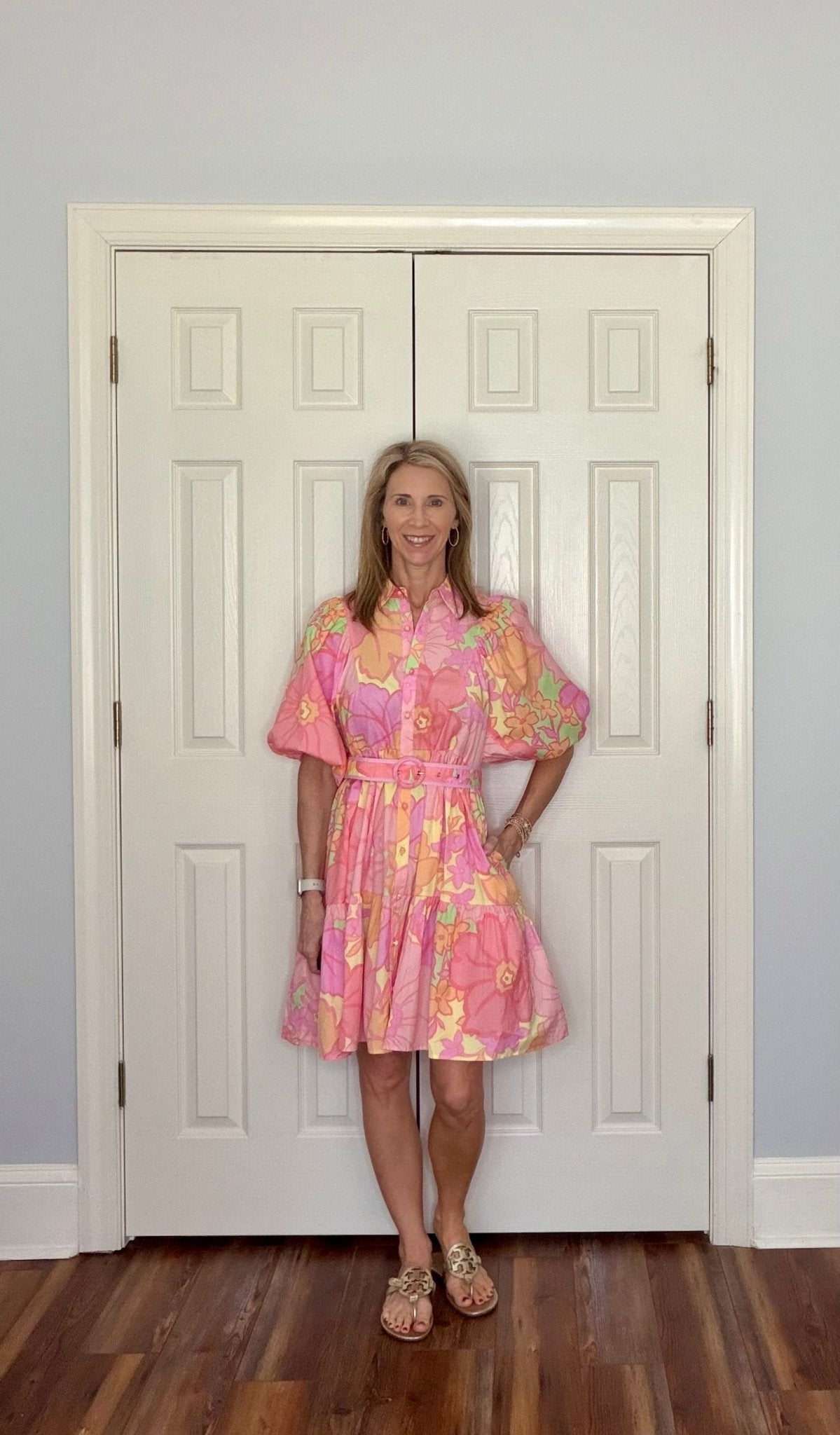 ARIANA FLORAL PUFF SLEEVE SHIRT DRESS BY KARLIE - Gopher Lane Boutique & Gifts