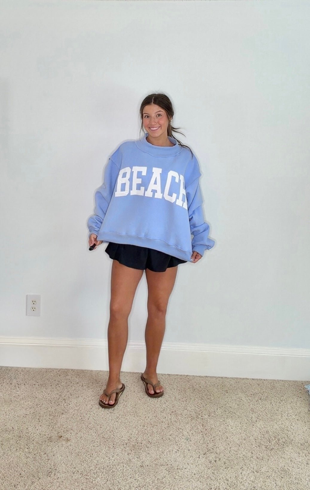 BEACH/LAKE REVERSIBLE MOCK NECK SWEATSHIRT - Gopher Lane Boutique & Gifts