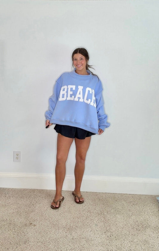 BEACH/LAKE REVERSIBLE MOCK NECK SWEATSHIRT - Gopher Lane Boutique & Gifts