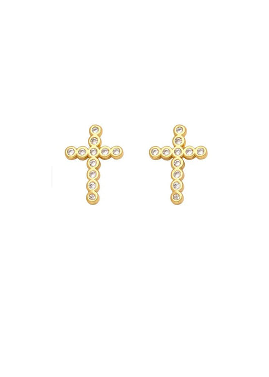 BINA CROSS EARRINGS - Gopher Lane Boutique & Gifts