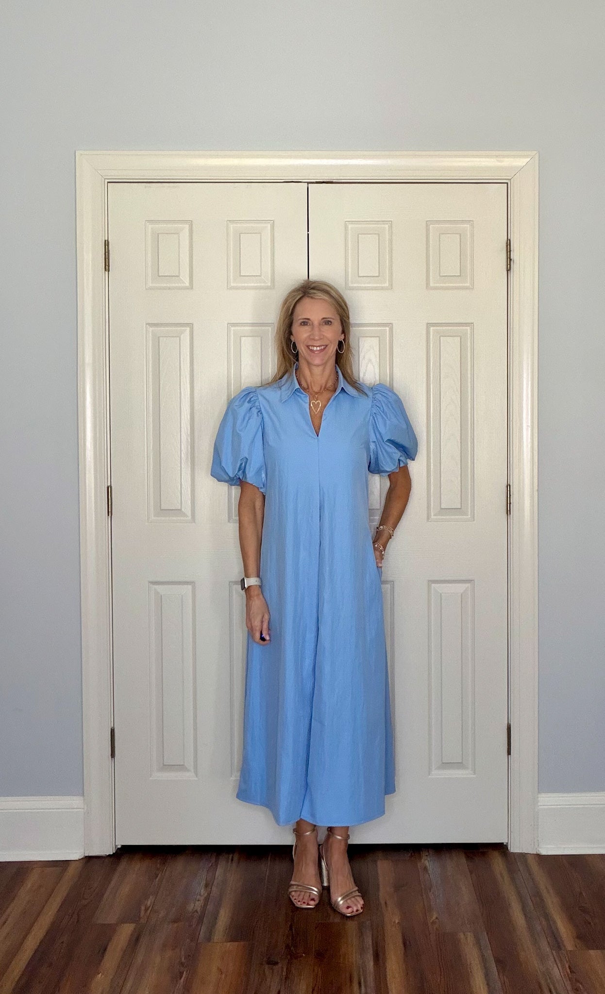 BLAIR MIDI DRESS - LIGHT BLUE - Gopher Lane Boutique & Gifts