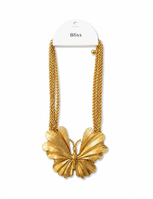 BUTTERFLY LAYERED NECKLACE - Gopher Lane Boutique & Gifts