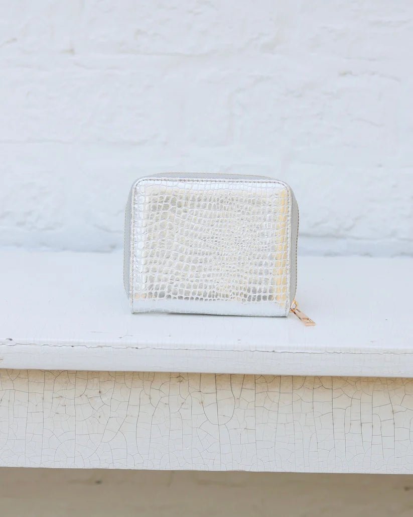 CAROLINE HILL BLAKELY WALLET- SILVER EC - Gopher Lane Boutique & Gifts