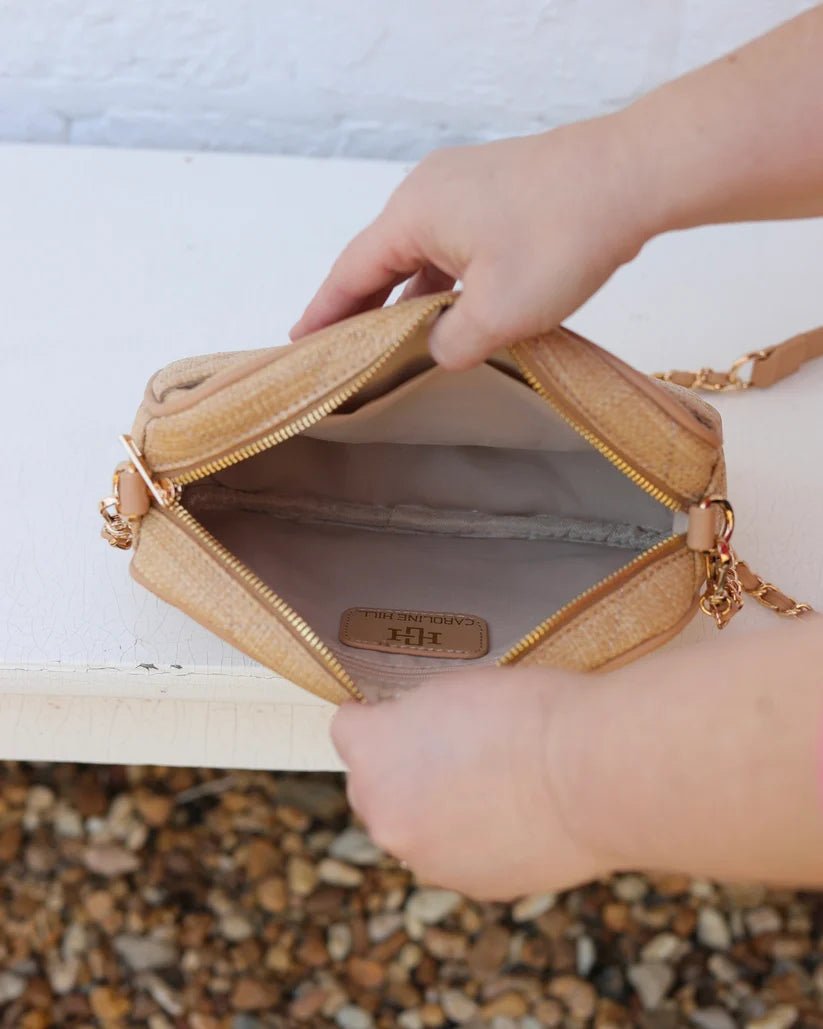 CAROLINE HILL FIONA CROSSBODY- NATURAL LATTICE - Gopher Lane Boutique & Gifts